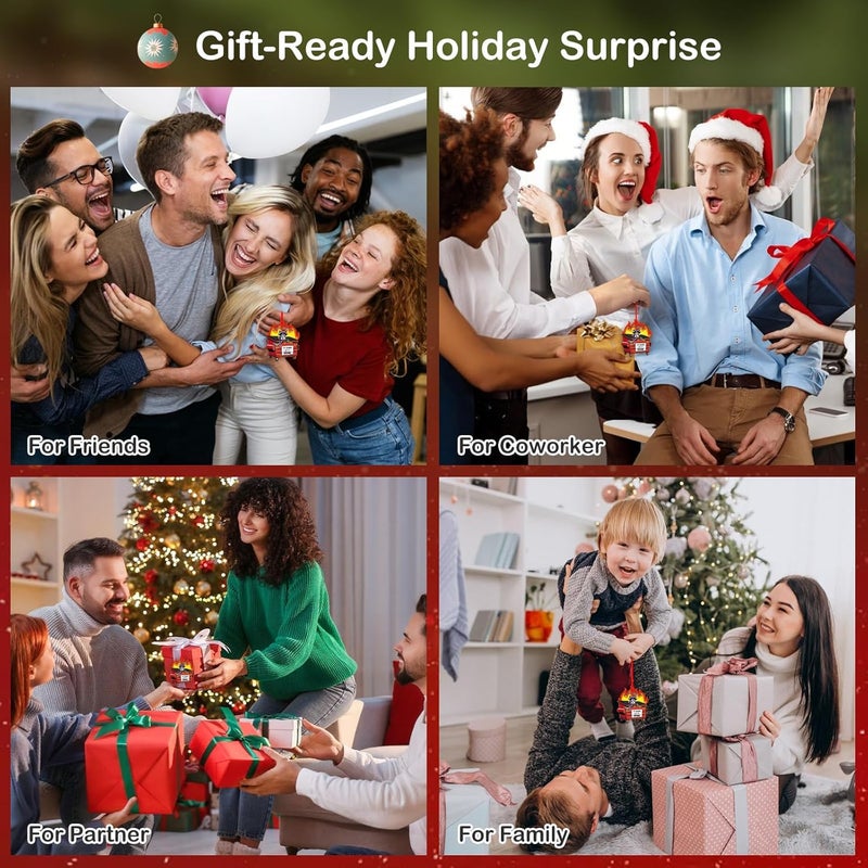 PETCEE Funny Dumpster Fire Christmas Ornament 2025 - Red This Little Light of Mine Novelty Hanging Christmas Decor Acrylic Funny Keepsake Xmas Keepsake Gift for Family Friends & Coworkers - Image 5